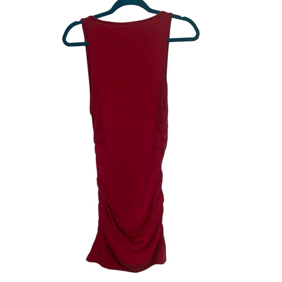 NWT L SPACE Cotton Ruched WILDWOOD DRESS. Size Medium. - Picture 5 of 7